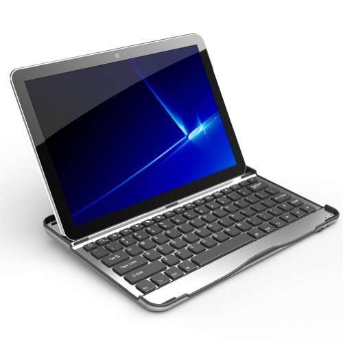 Samsung Galaxy Tab P7500 / P5100 / N8000 Case Cover 2-in-1 Aluminium bluetooth Wireless Keyboard