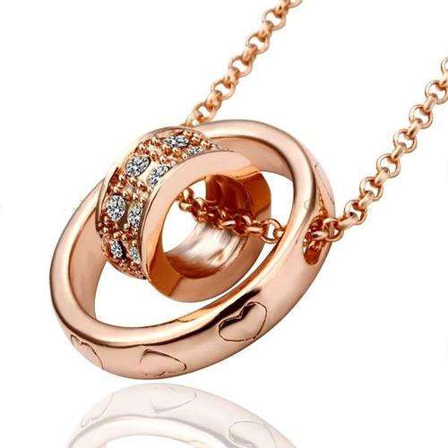 Valentines Gift 18K Gold Plated Necklace Nickel Free Rhinestone Crystal Pendant***VALUE R1151***
