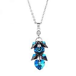 MADE WITH SWAROVSKI ELEMENTS Crystal Heart Necklace Pendants Charm**value R1350**