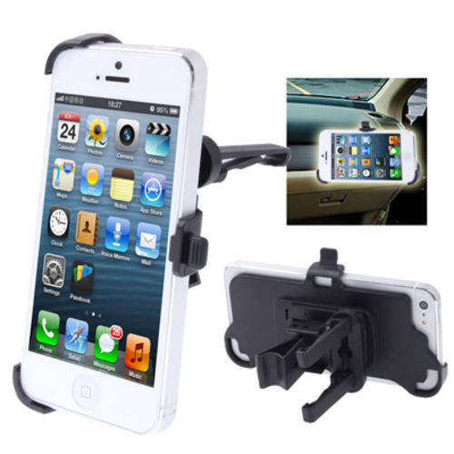 Air Conditioning Vent Car Holder, Specially Design for Apple iPhone 5 (Black)