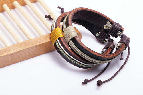 Vintage Style Multi-layer Weave Wrap Hemp & Genuine Leather Bracelet (2 pieces)