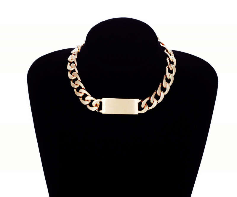 Metal chunky chain ID necklace - 18K Gold Plated***LIMITED STOCK***