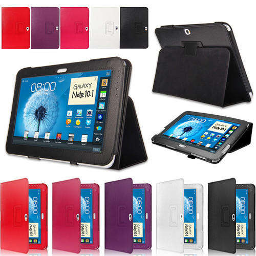 **FREE STYLUS PEN***Ultra Slim Case for Samsung Galaxy Note 10.1 inch Tablet N8000 W/ Stylus holder