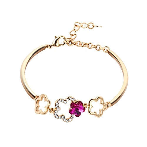 Swarovski Crystal 14K Gold Plated Bracelet