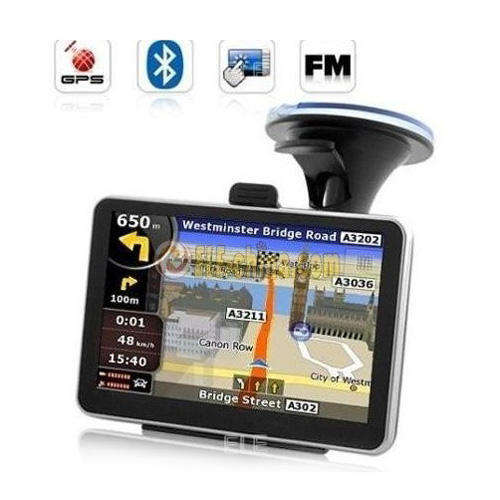 **FREE SHIPPING***ULTRA THIN!!! NEW 4GB Slim 5" inch car GPS navigation with Bluetooth FM AV IN