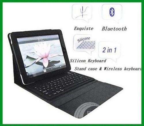 ****FREE IPAD STYLUS PEN*** iPad 2 and the new iPad 3 Leather Case, Wireless Bluetooth Keyboard