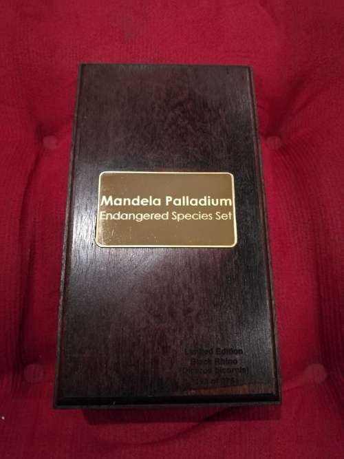 Mandela Palladium & Endangered species gold coin set