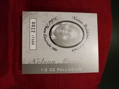 Mandela Palladium & Endangered species gold coin set