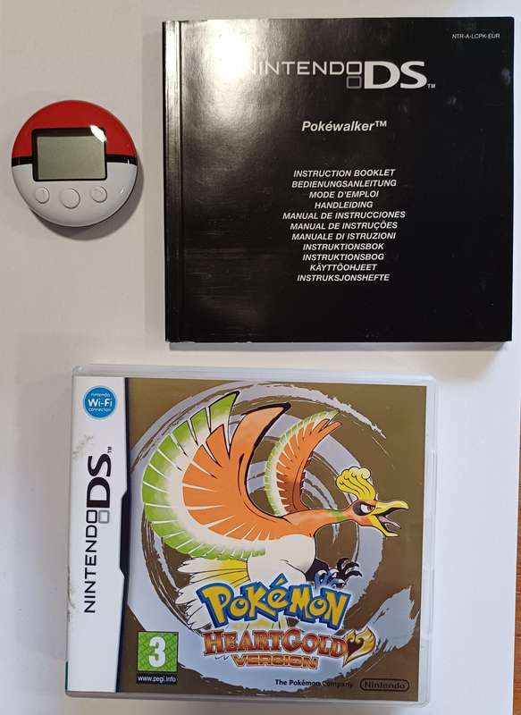 Pokémon Heartgold Version With Pokewalker PAL Nintendo DS CIB