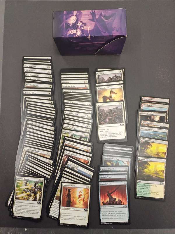 Magic the Gathering (MTG) Lot 2 M19 White Commons 130+