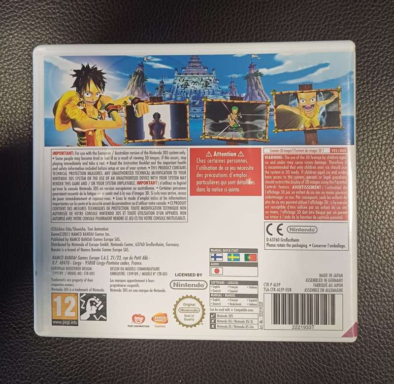 One Piece Unlimited Cruise SP Limited Edition CIB for 3DS