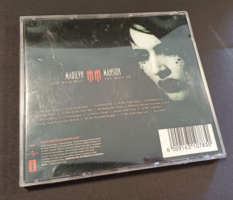 Marlyn Manson Lest We Forget The Best of