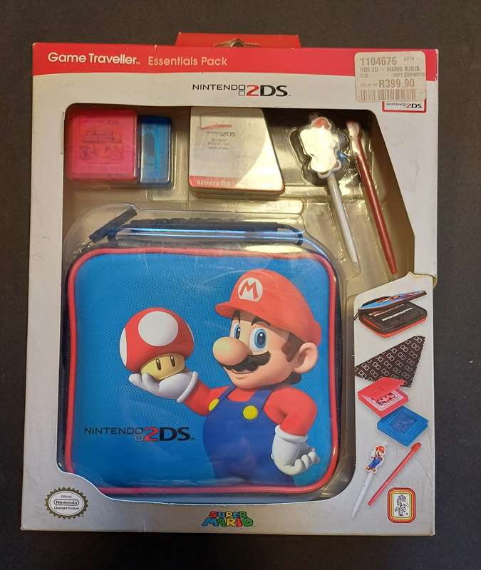 Nintendo 2DS Accessory pack (Official Licensed) Game Traveler Essentials Pack (Sealed)