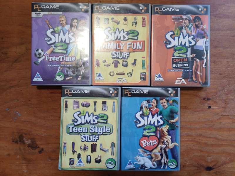 The Sims 2 Expansion Collection of titles CIB*