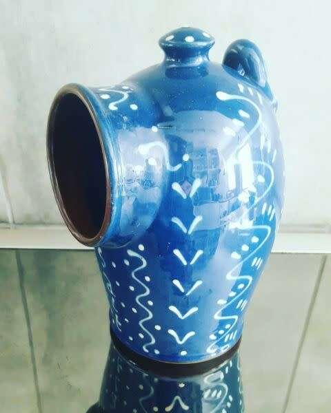 Large Vintage Wetherigg Pottery Salt Pig
