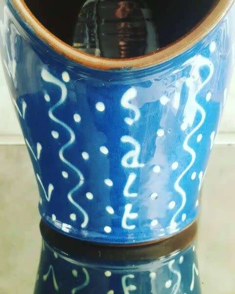 Large Vintage Wetherigg Pottery Salt Pig