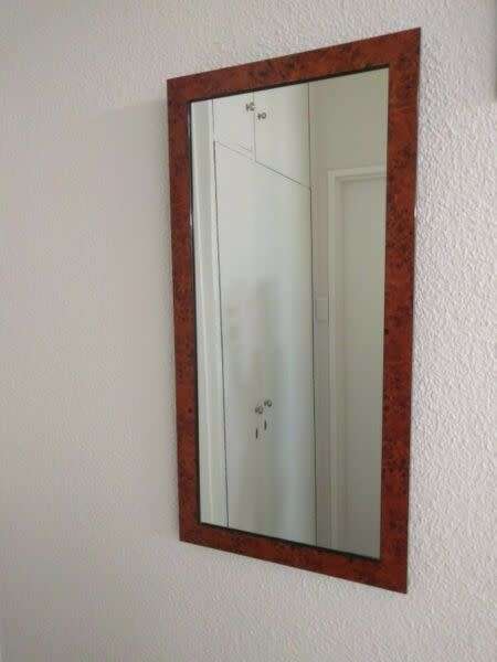 Vintage/Art Deco  Burr Walnut Mirror 36x70cm