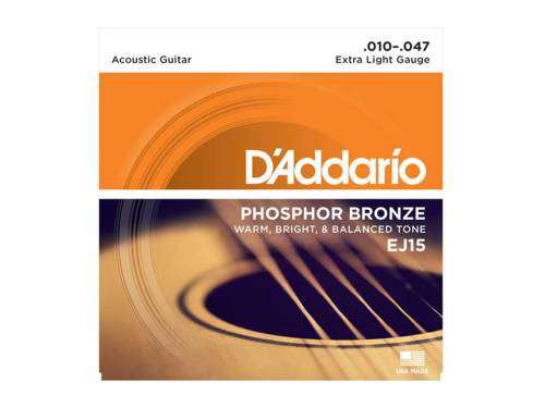 Guitar Acoustic Strings: D`Addario EJ15