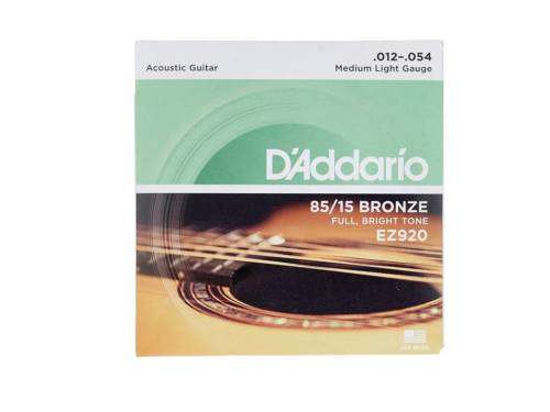 Guitar Acoustic Strings: D`Addario EZ920