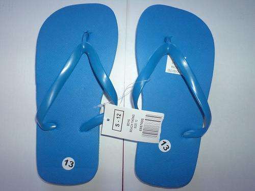 Blue flip flops