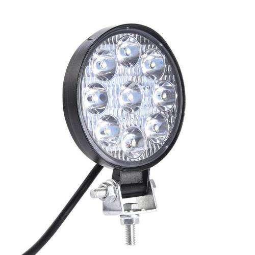 48W Round SUV Spotlight Waterproof 14 LED Spot Work Light Off-road Truck Fog Lamp