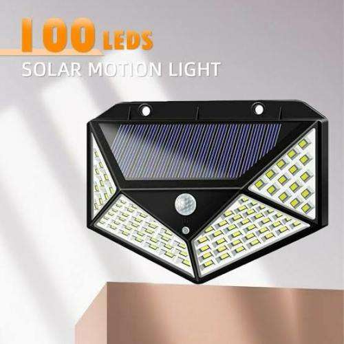 100 LED Solar Motion Sensor Wall Light With 3 Modes-GD-177