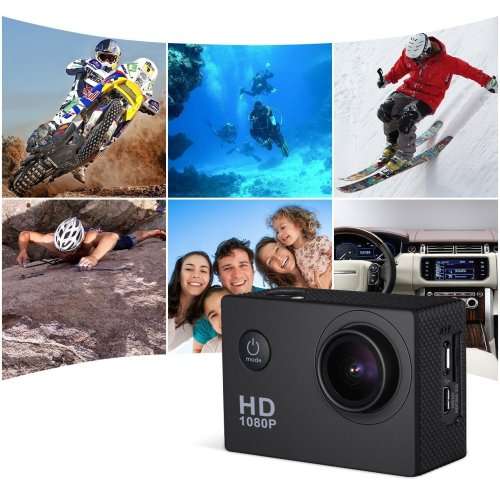 Sports Cam Action Camera HD 1080P 12MP Waterproof