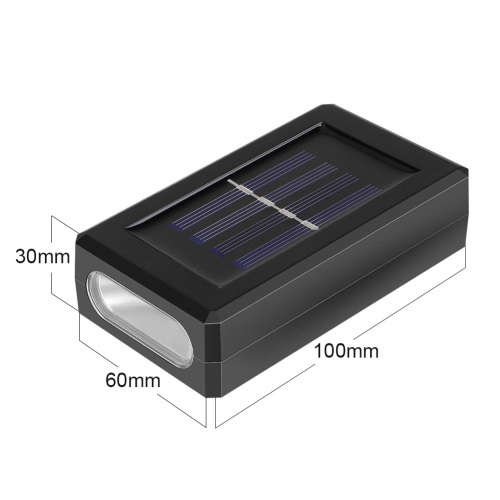 Solar Wall Light Up And Down Waterproof Glow Wall Light Outdoor Garden Lamp