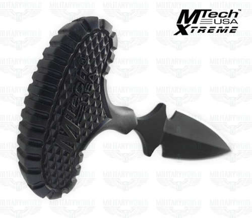 USA Push Hook knife in 440 stainless steel black with Case
