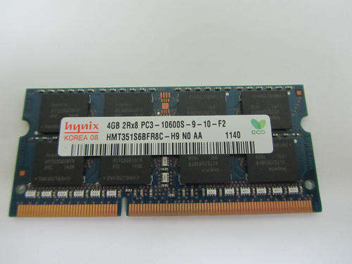 Laptop Ram Hynix 4GB SO-DIMM PC3-10600S Memory (HMT351S6BFR8C-H9) NO AA