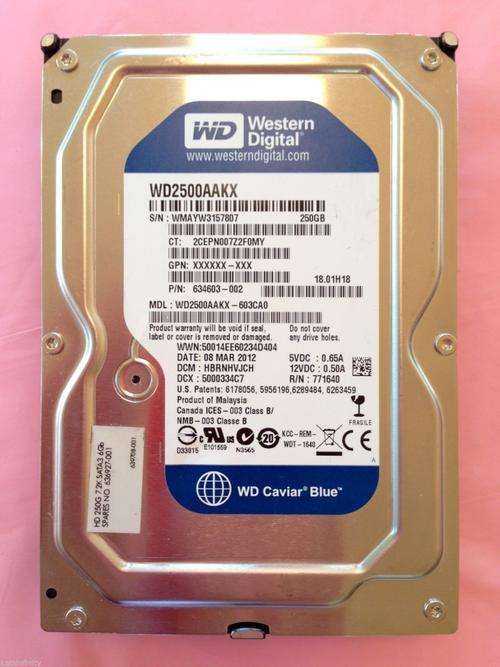 Western Digital 250GB 7200RPM SATA Desktop Hard Drive WD2500AAKS HP 634603-002
