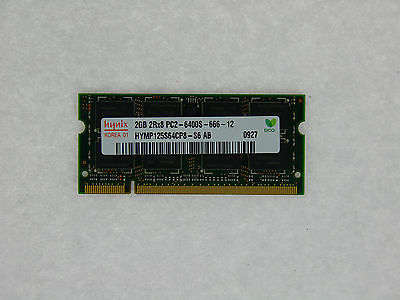 Hynix 2GB 2Rx8 PC2-6400S DDR2 Laptop Memory RAM HYMP125S64CP8-S6 AB