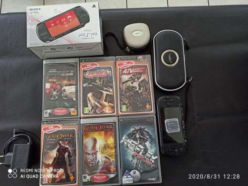 *** Boxed PSP Street***6 Games***Game pouch and PSP pouch*** Charger***Price Drop !!!***