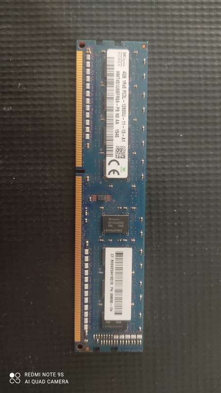 4GB DDR3 SK hynix ( Samsung) Ram *** 4GB 1Rx8 PC3L - 12800U ***