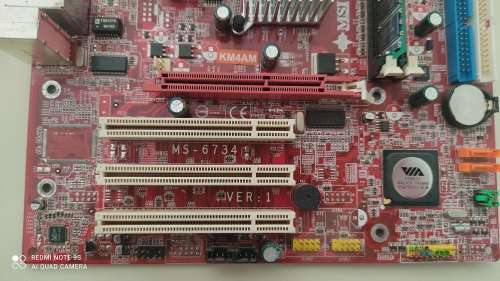 MSI KM4M Motherboard + AMD CPU + Ram + CPU Cooler ***Tested and working***