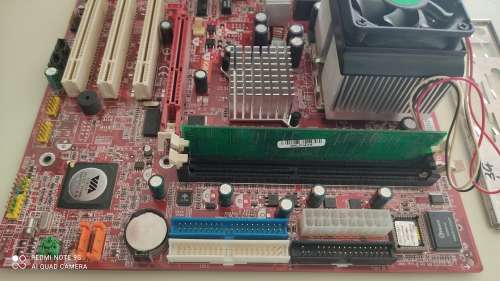 MSI KM4M Motherboard + AMD CPU + Ram + CPU Cooler ***Tested and working***