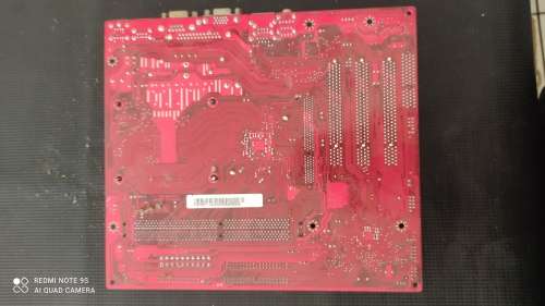 MSI LGA478  Motherboard + Intel Pentium 4 @ 2.8GHz CPU *** Untested Sold as is***Dirty** #0006