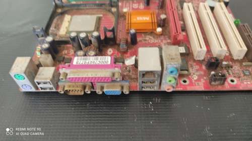 MSI LGA478  Motherboard + Intel Pentium 4 @ 2.8GHz CPU *** Untested Sold as is***Dirty** #0006