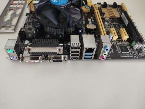 Intel Core i5 4th gen + Asus H81M-C Motherboard + original Intel CPU Cooler + Backplate / IO Shield