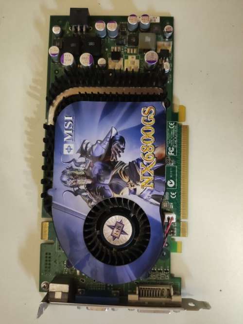 **Rare**MSI Nvidia NX6800GS 256MB Graphics Card**Retro Gaming/Collectors Item**Working**