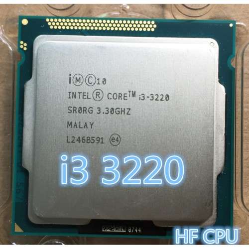 Intel Core i3 3220**3.3GHz**Dual Core and Quad Thread**Intel HD2500 Graphics**