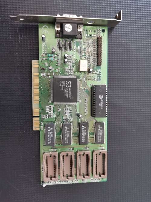 Super Rare and very Old **S3 ViRGE/DX On Board**PCI Graphics card **Low Low Shipping R70