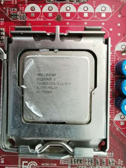 Intel Celeron+Motherboard+IO Shield **Low Low Shipping**Please read**#0022