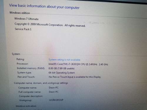 QAUD Core i7 Gaming Laptop**2x1TB Harrdives**2GB Nvidia Graphics**Win 10 pro + Win 7 Ultimate**
