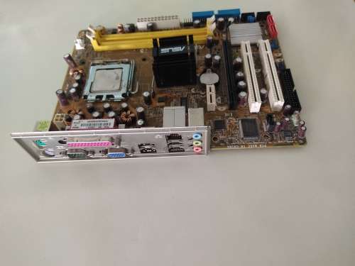 Asus P5GC-MX Motherboard with Intel Celeron 420 CPU and IO Shield **Bloated Caps**