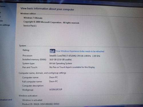17 Inch Gaming Beast**Quad Core i7**GTX860m 2GB Graphics card**8GB Ram**500GB HDD**Read the ADD