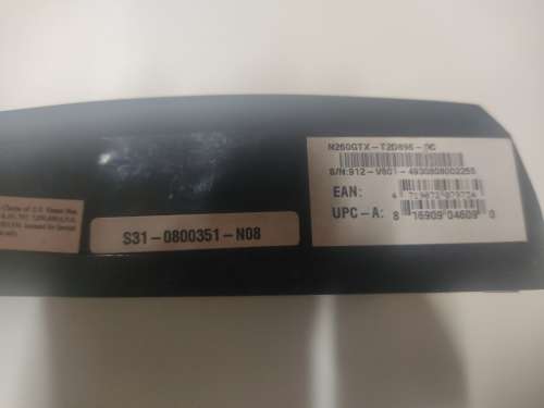 MSI GTX260 Graphics Card **Untested**
