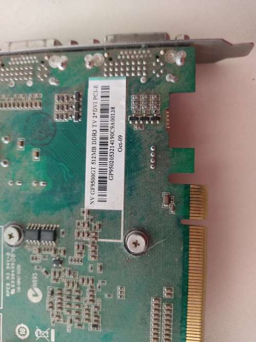 Nvidia Geforce 9500GT GDDR3 512MB Graphics Card**Tested and working**Low Shipping**