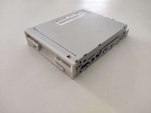 Bage/White Mitsumi Floppy Disk Drive **Working**Low Shipping**Free Floppy cable