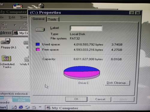 **Super Rare**Socket PGA370 Celeron 533mhz Computer**rare 5pin Keyboard** Windows 98**Mouse